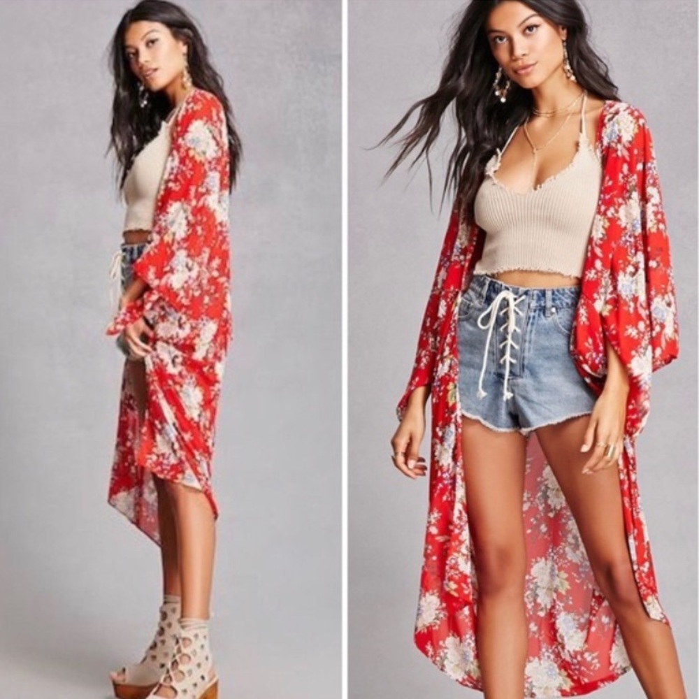 Forever 21 Floral Kimono